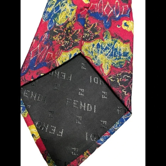 Fendi Cravatte Made in Italy Silk Tie - Picture 5 of 5